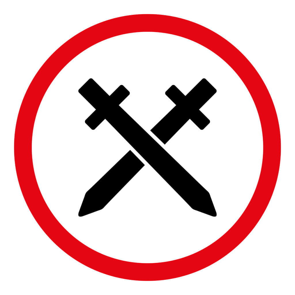 Samurai Schwert verboten