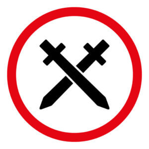 Samurai Schwert verboten