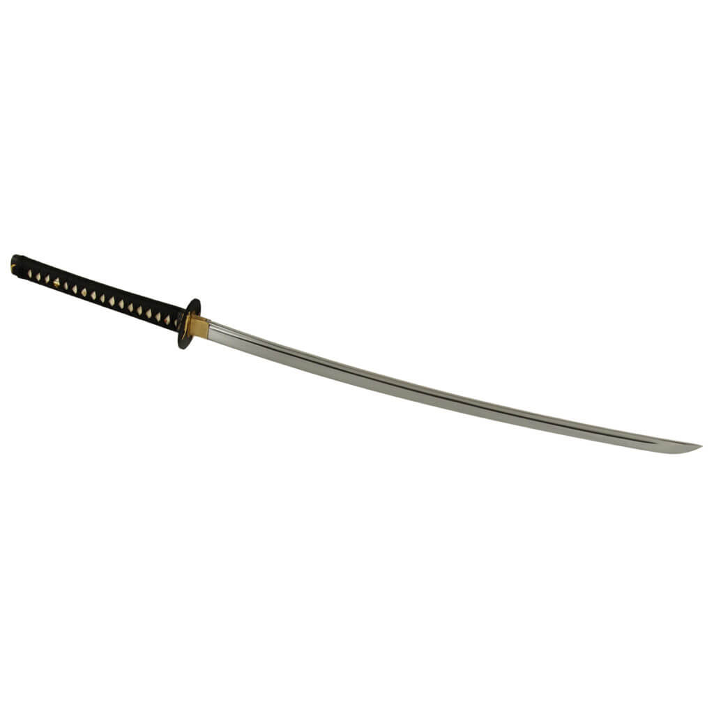 DerShogun Katana mit Samurai auf der Schwertscheide 