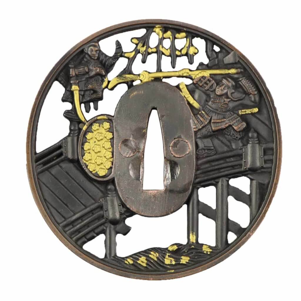 Tsuba für Katana mit SamuraiMotiv » Samuraischwert.kaufen