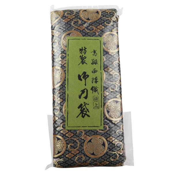 Schwertbeutel Premium aus Japan für Katana Blau mit Mon - Image 6