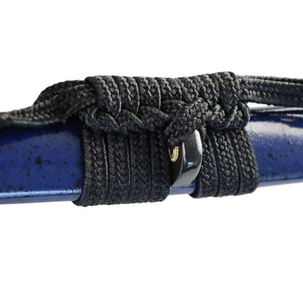 Katana Umi 1095 Stahl scharf mit Lehmhärtung blaue Saya mit Ishime Lackierung - Image 7