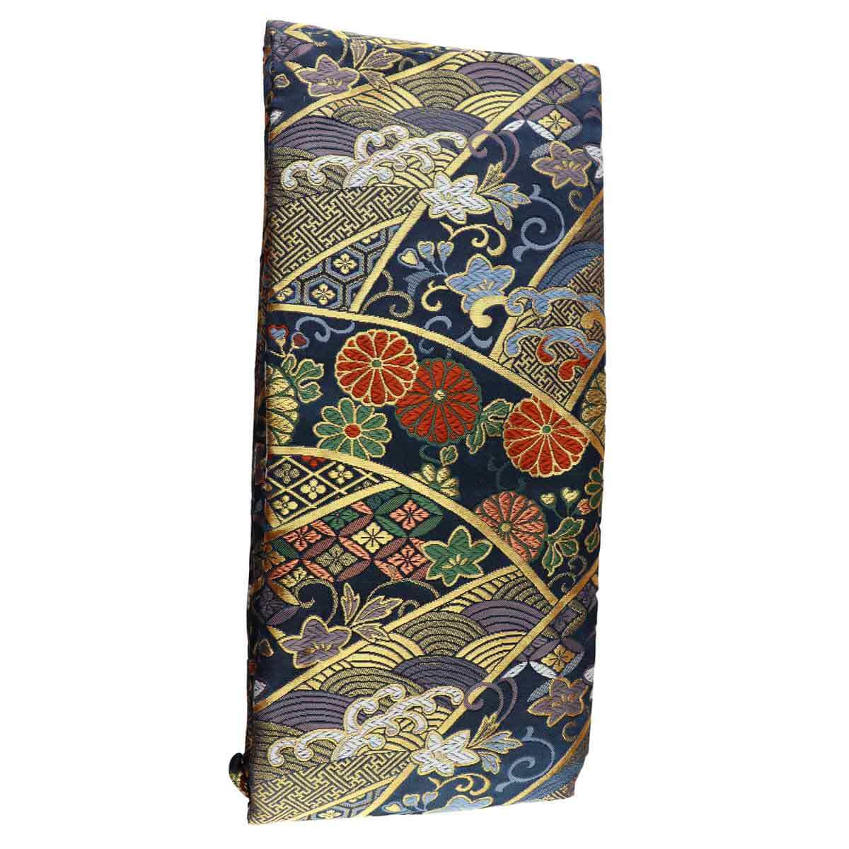 Schwertbeutel Premium aus Japan für Katana Blau mit Muster - Image 3