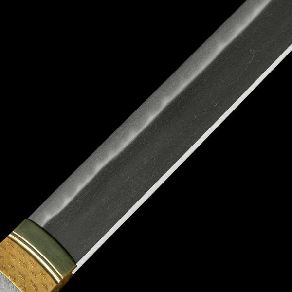 Japanisches Tanto von Yoshihiro (Tribut an Bizen Osafune Kagemitsu) in Aikuchi Koshirae - Image 4