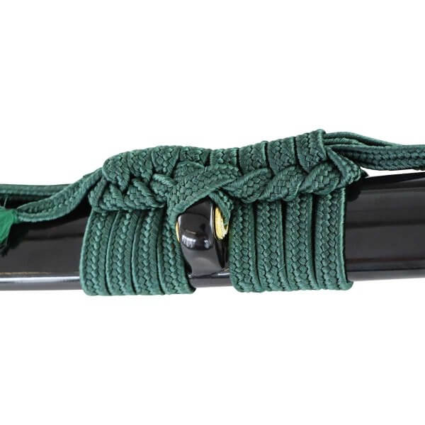 Iaito mit stumpfer Stahl Klinge und grüner Griffwicklung - Image 6