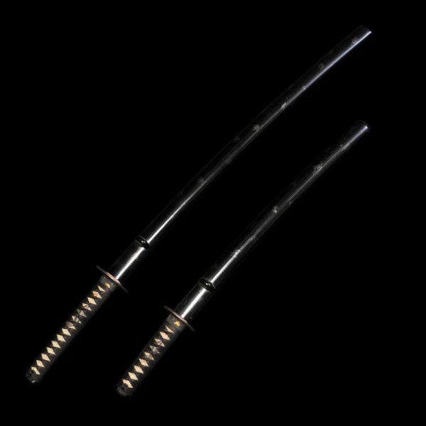 Katana et wakizashi Shinshinto Daisho Set de l'époque Edo de Toshizane avec certification NBTHK Tokubetsu Hozon