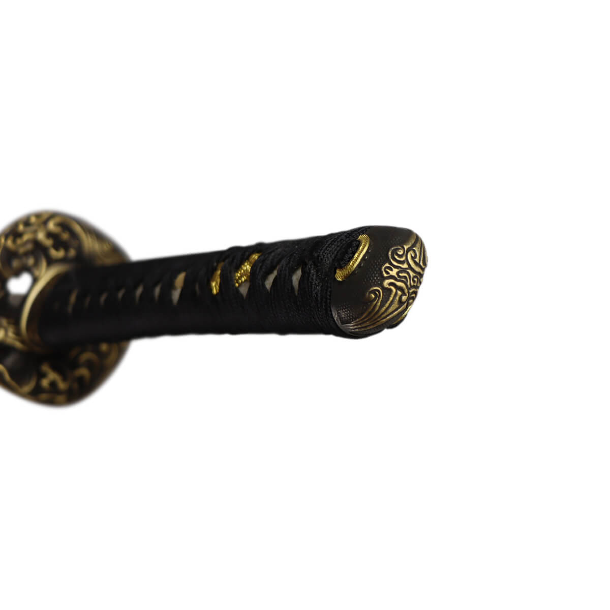 DerShogun Drachen Wakizashi Samuraischwert – Damaszener Stahl – verzierte Saya – Image 5