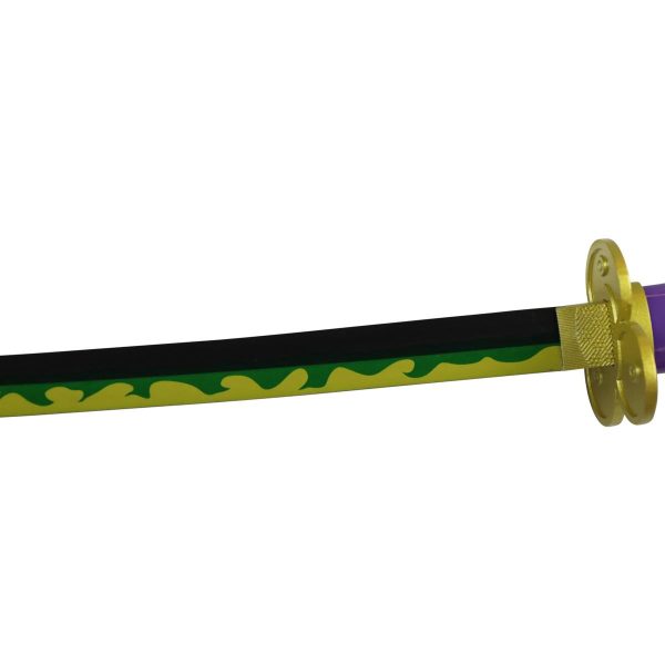 Deko Katana mit Holzklinge Enma Roronoa Zoro One Piece Samurai Schwert stumpf – Image 2