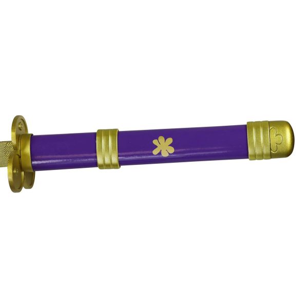 Deko Katana mit Holzklinge Enma Roronoa Zoro One Piece Samurai Schwert stumpf – Image 6