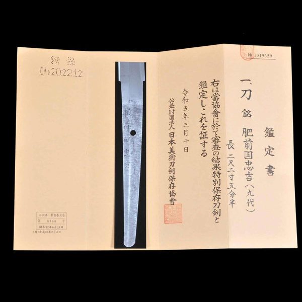 Katana Shinshinto Nihonto - Tadayoshi - 19. Jahrhundert mit Tokubetsu Papieren – Image 26