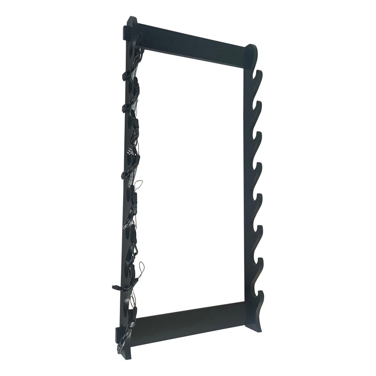 Wandhalter für 8 Schwerter mit Sicherungen