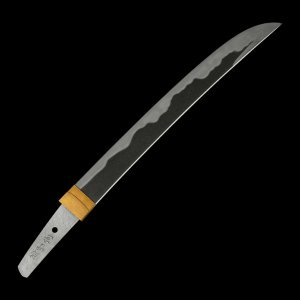 Japanisches Tanto von So Masachika (Mukansa) (Tribut an Minamoto Kiyomaro) in Aikuchi Montierung
